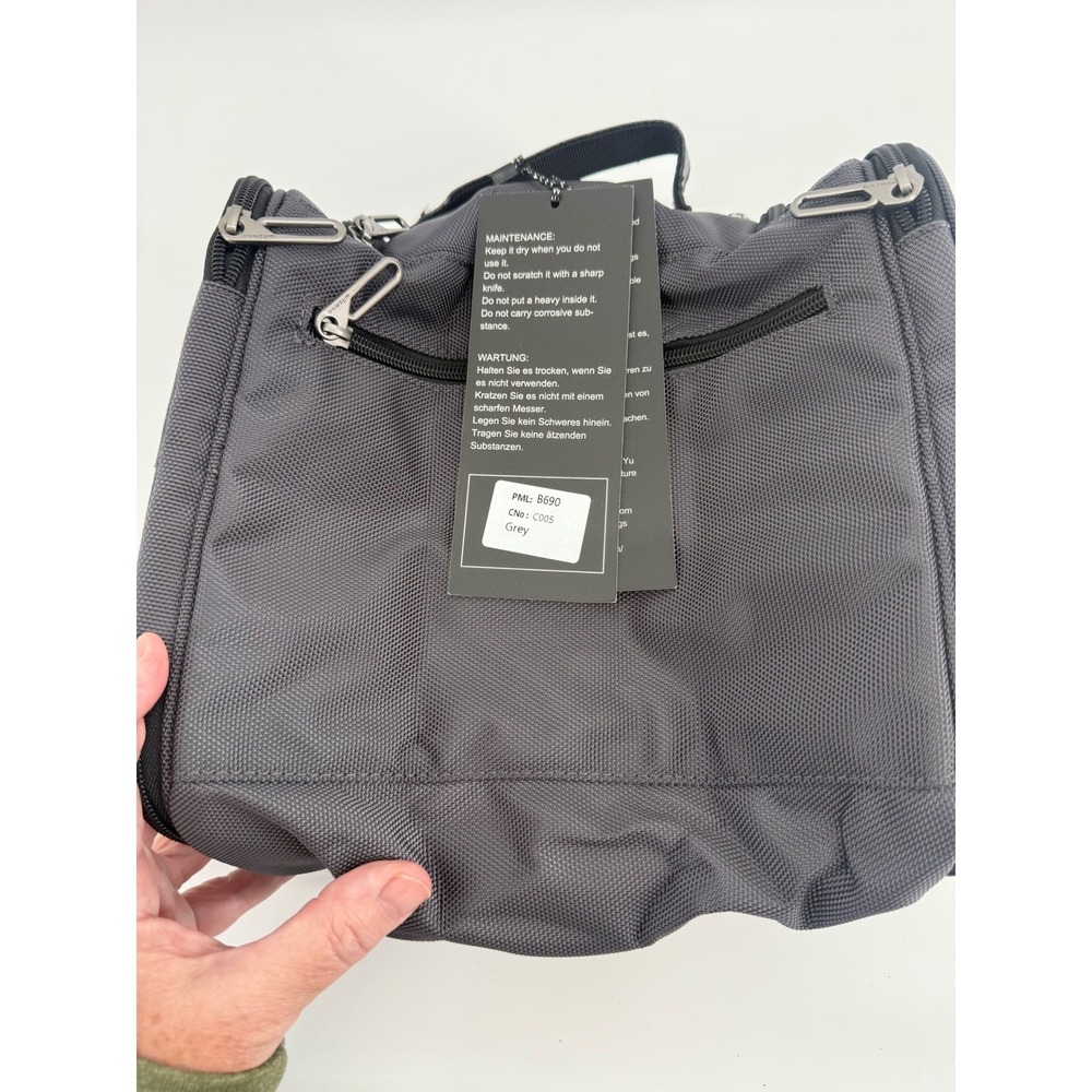Witzman Toiletry Bag for Men women Large Hanging Multi-Organization B690 Grey - Picture 3 of 8